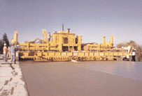 Photo of concrete paving operation