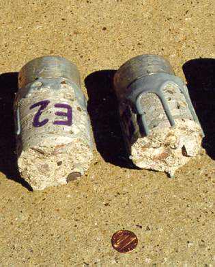 Photo: View of Fracture Surface of Tensile Cores