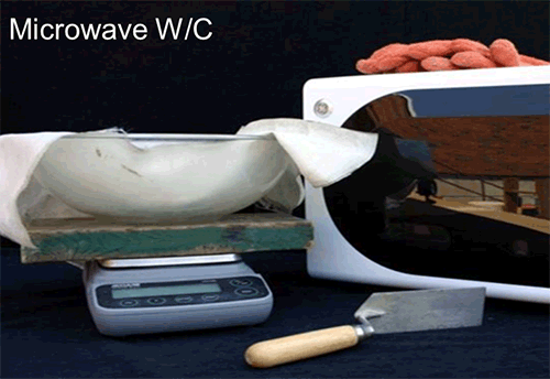 Microwave Oven Water Content Test