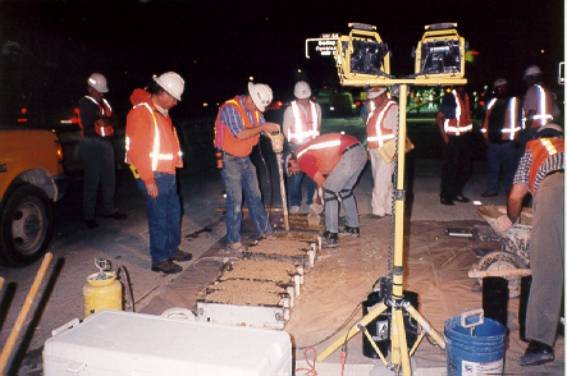 Photo 3: Beams being cast