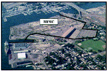 arial photo of Bridgeport Regional Maritime Center