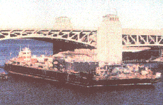 photo of a barge
