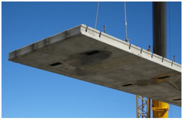 Lightweight precast deck panels