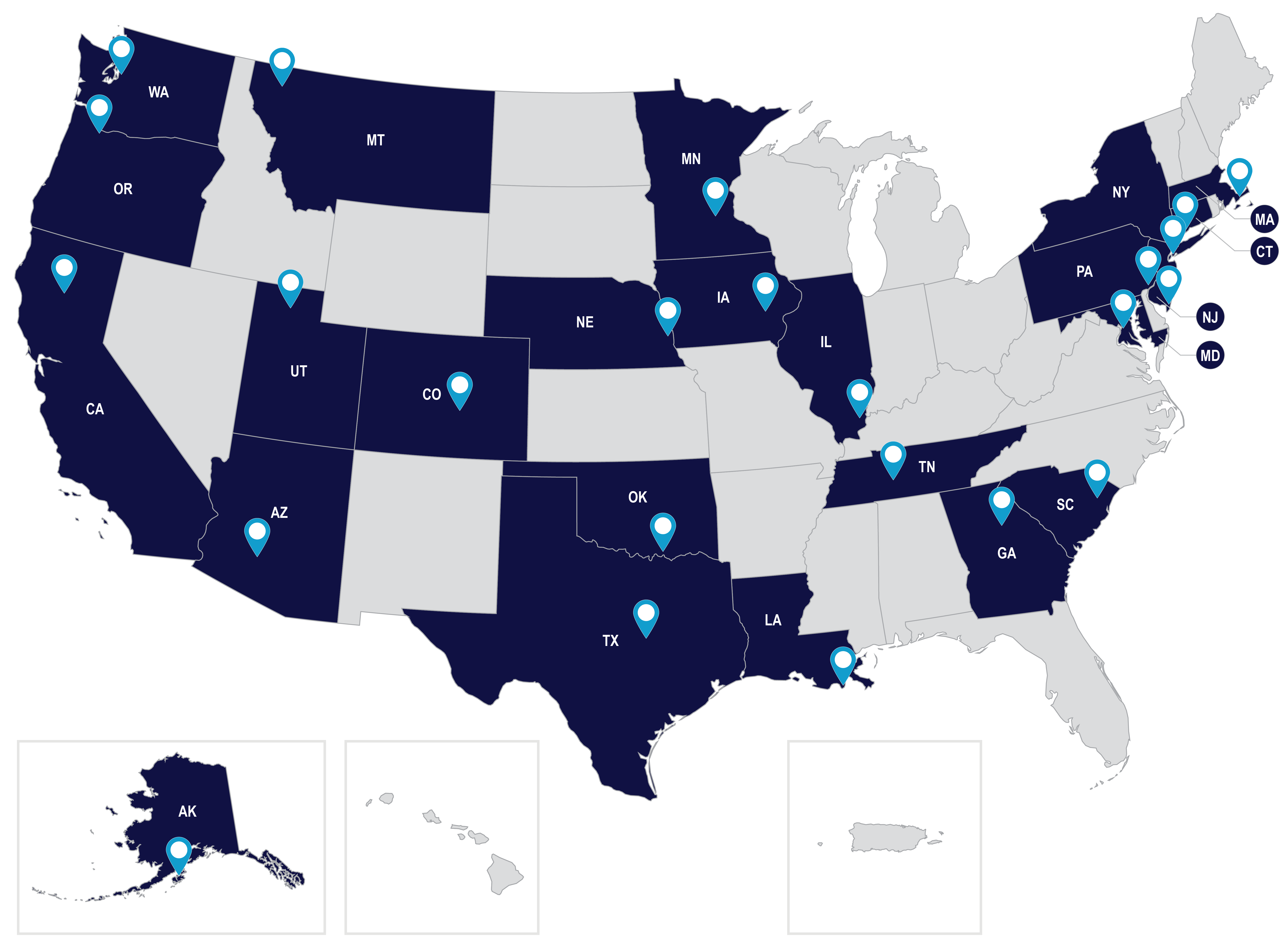 BIP Grant Recipients Map