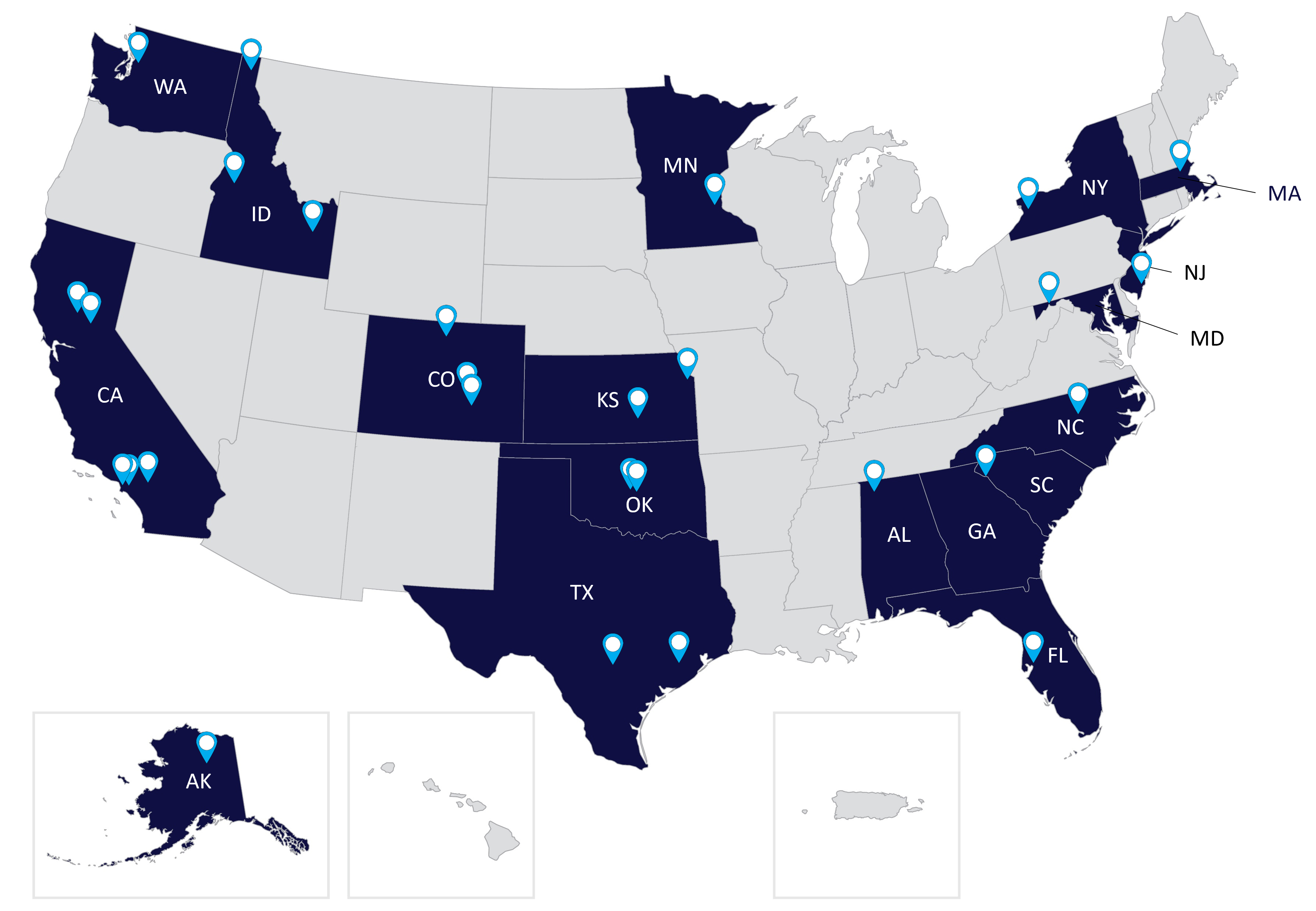 BIP Grant Recipients Map