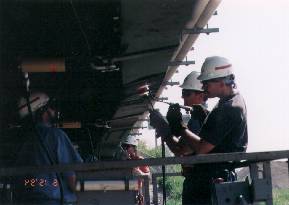 Photo of Heat Straightening in Progress