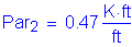 Formula: Par subscript 2 = 0 point 47 Kips foot per foot