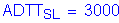 Formula: ADTT subscript SL = 3000