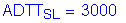 Formula: ADTT subscript SL = 3000