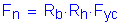 Formula: F subscript n = R subscript b times R subscript h times F subscript yc