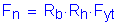 Formula: F subscript n = R subscript b times R subscript h times F subscript yt