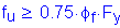 Formula: f subscript u greater than or equal to 0 point 75 times phi subscript f times F subscript y