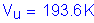 Formula: V subscript u = 193 point 6 K