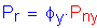 Formula: P subscript r = phi subscript y times P subscript ny