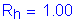 Formula: R subscript h = 1 point 00