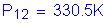 Formula: P subscript 12 = 330 point 5K