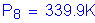 Formula: P subscript 8 = 339 point 9K