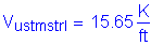 Formula: V subscript ustmstrI = 15 point 65 Kips per foot