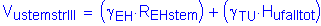 Formula: V subscript ustemstrIII = ( gamma subscript EH times R subscript EHstem ) + ( gamma subscript TU times H subscript ufalltot )