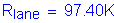 Formula: R subscript lane = 97 point 40K