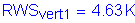 Formula: RWS subscript vert1 = 4 point 63 K