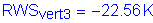 Formula: RWS subscript vert3 = minus 22 point 56 K