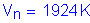 Formula: V subscript n = 1924 K