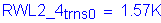 Formula: RWL2_4 subscript trns0 = 1 point 57K