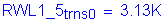 Formula: RWL1_5 subscript trns0 = 3 point 13K