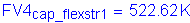 Formula: FV4 subscript cap_fIexstr1 = 522 point 62 K