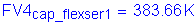 Formula: FV4 subscript cap_fIexser1 = 383 point 66 K