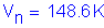 Formula: V subscript n = 148 point 6 K