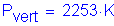 Formula: P subscript vert = 2253 K