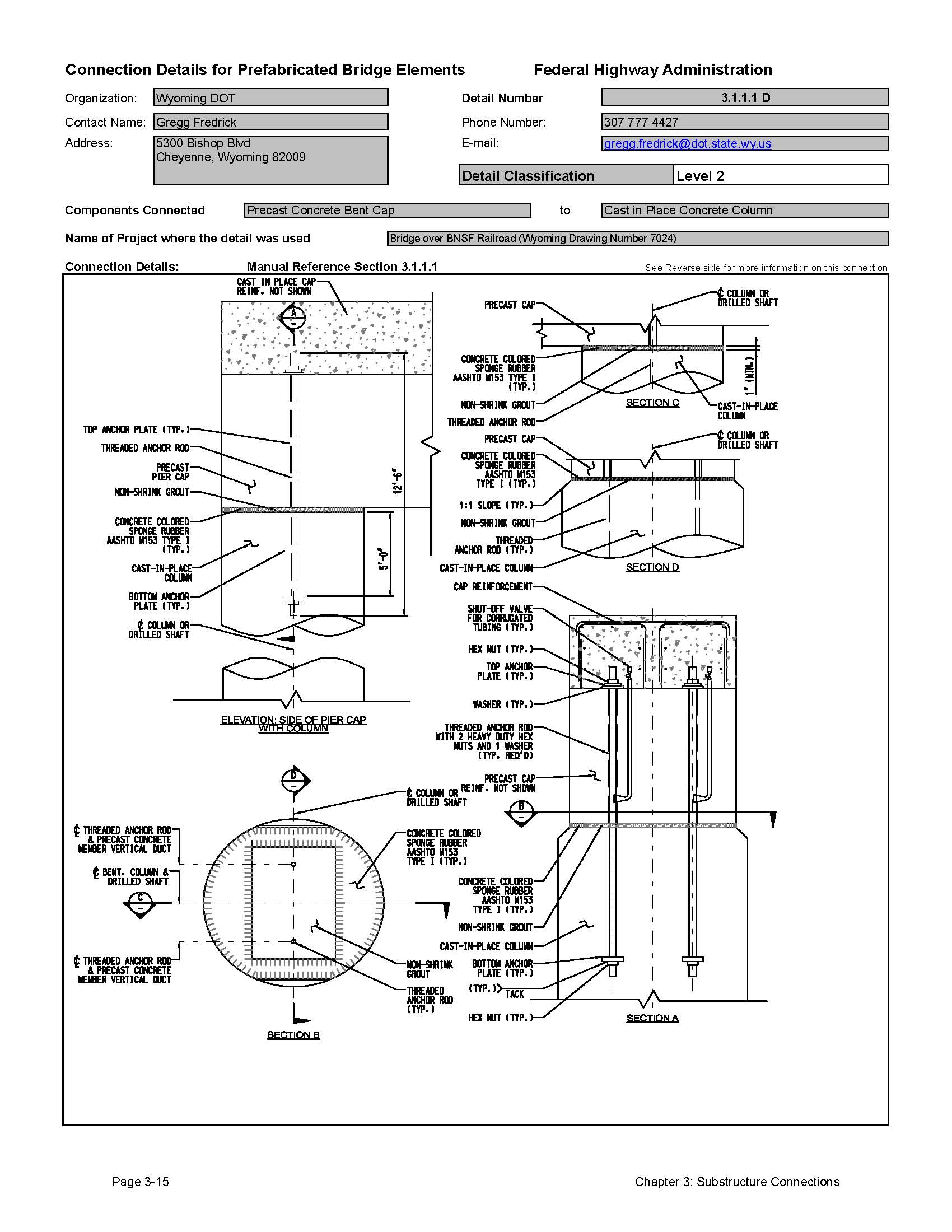 Connection details. Shaft detail. Offshore column connections pdf.