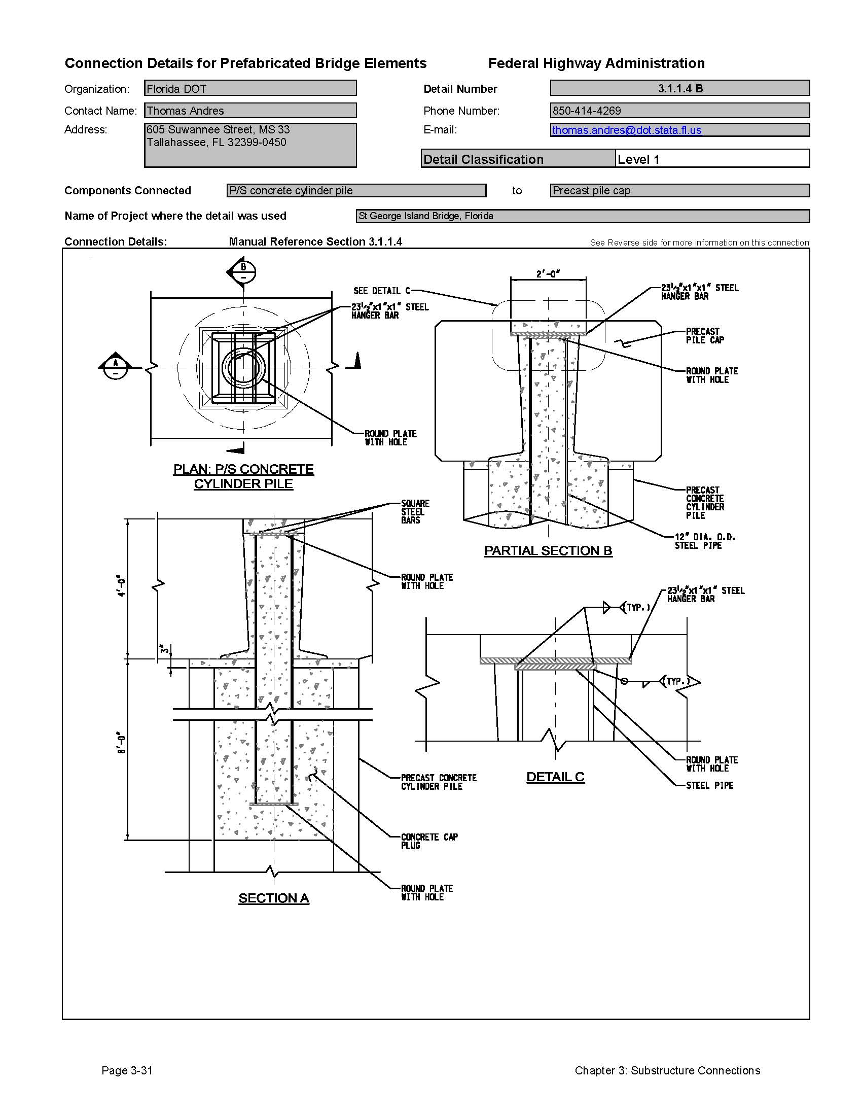 Connection details. Steel Pipe Concrete column. Ground Beams piles. Ceramic Schliker connecting details.