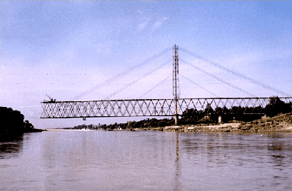 A Picture showing the installation of a Quadricon Bridge system in Asia.