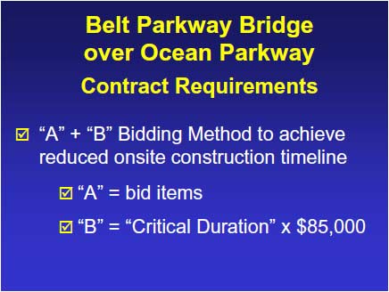 Critical Duration was defined as the period of time from when the design-build team permanently impacted the roadways for construction until the time that all new roadways were in their final completed configuration.