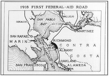Map: First Federal-Aid Road