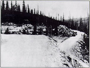 Hairpin Turn on the Victory Highway near Berthoud Pass, Co.