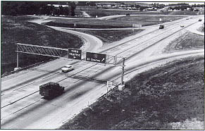 Photo: Historic segment of I-70 in Laclede County, MO, in June 1961.