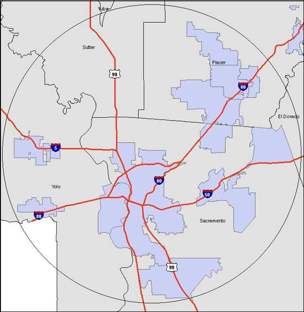 Map of STARNET target area.