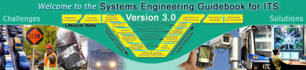 Welcome to the Systems Engineering Guidebook for ITS splash header.