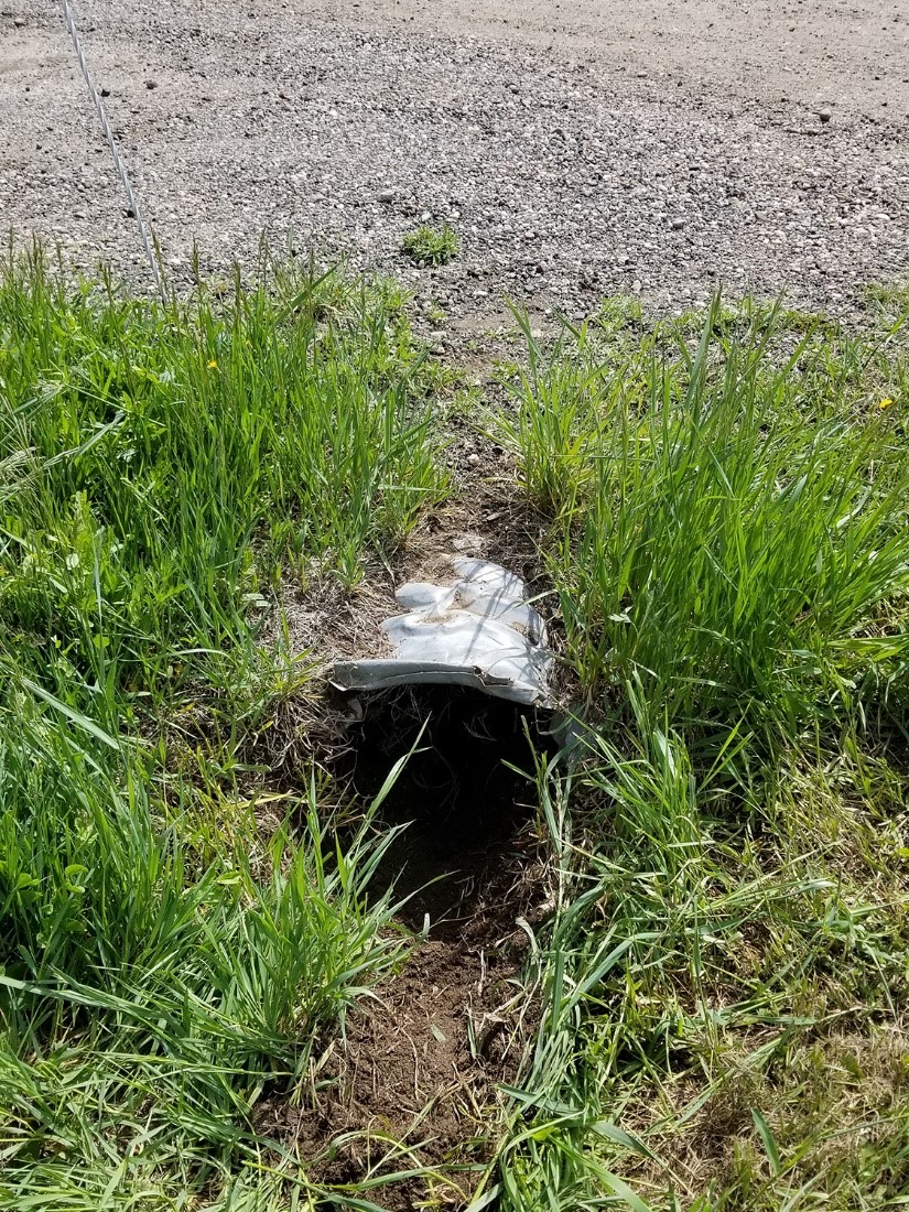 View of the culvert after the repair.