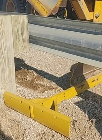 Guardrail Maintainer. Credit: Courtesy of Walsh County Highway Department, ND Guardrail Maintainer. Courtesy: Walsh County Highway Department, ND