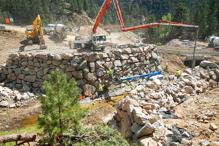 Rebuilding of Little Thompson River Bridge to restore temporary access to the community while a permanent solution was developed.