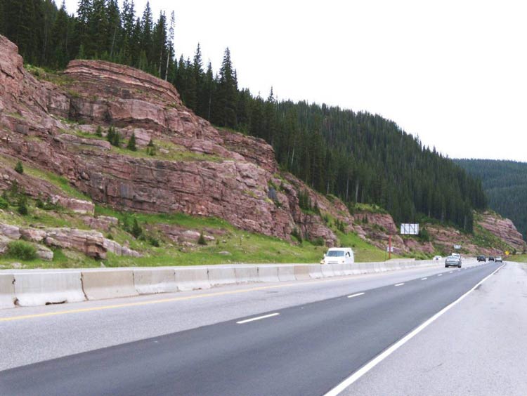 Photo. Steep, exposed rock faces are good candidates for slope angle variations.