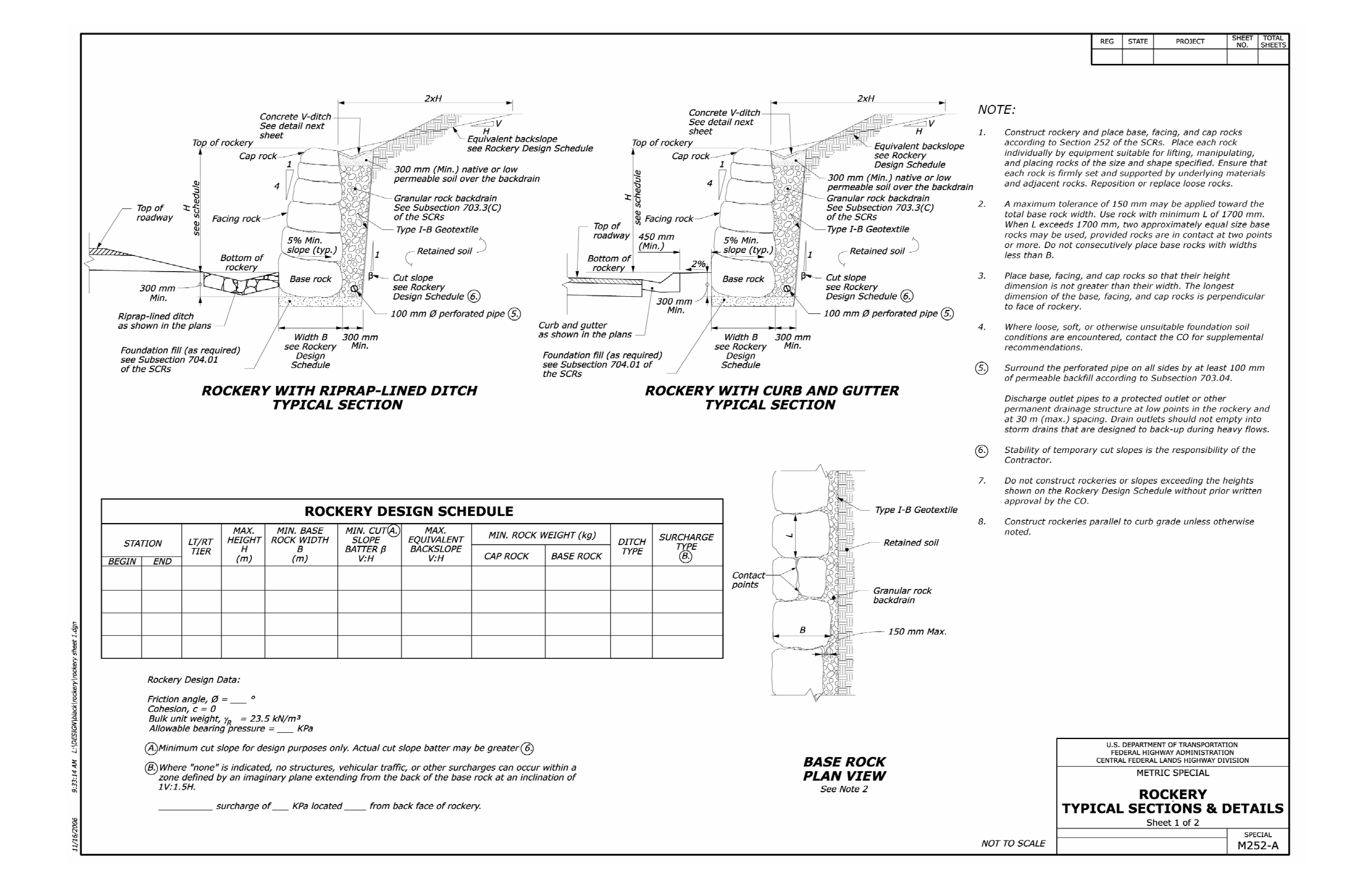 sample section and details