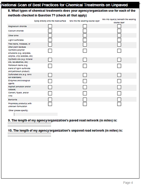 Online survey page 4
