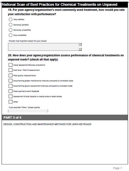 Online survey page 7