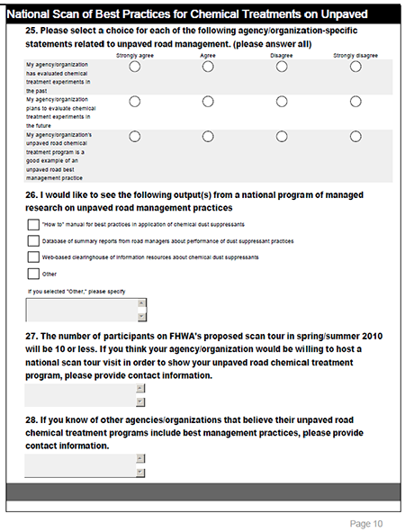 Online survey page 10